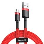 Câble Micro USB Baseus Cafule 2.4A 1m - Rouge