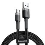 Câble Micro USB Baseus Cafule 2.4A 1m - Gris et Noir