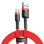 Câble USB-C Baseus Cafule 3A 0.5m - Rouge
