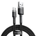 Câble USB-C 2A 2m Baseus Cafule - Gris et Noir