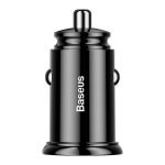 Chargeur voiture Baseus Circular 2xUSB QC3.0 5A 30W - Noir