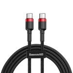 Câble Baseus Cafule USB-C PD 2.0 QC 3.0 60W 2m - Noir et Rouge