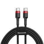 Câble USB-C PD 60W Baseus Cafule 1m - Noir et Rouge