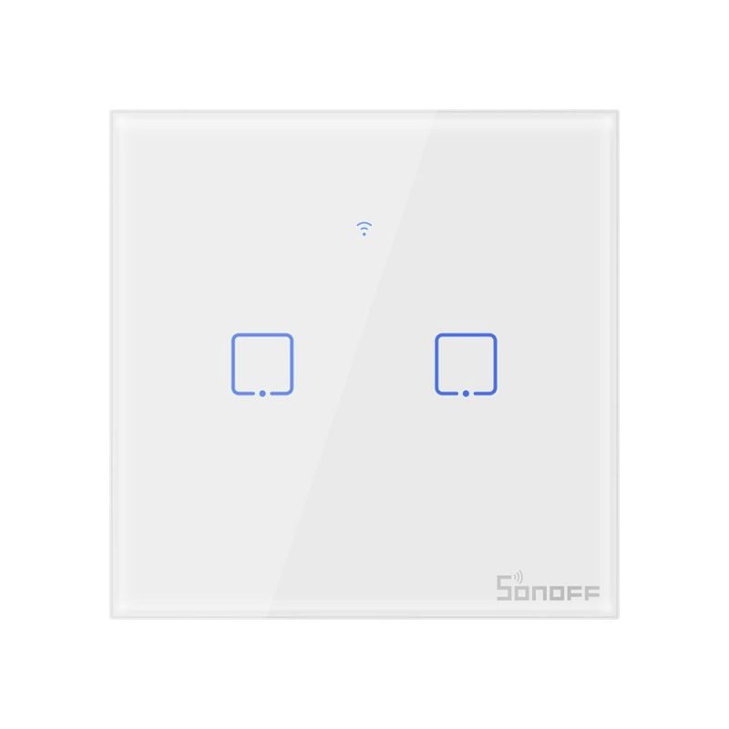 Interrupteur intelligent WiFi Sonoff T0 EU TX - 2 canaux
