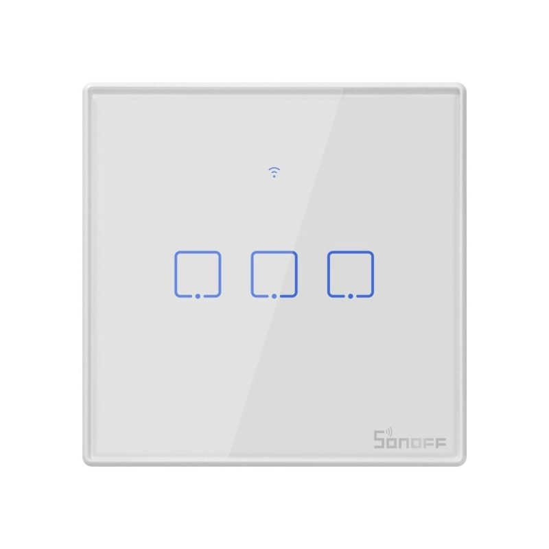 Interrupteur intelligent WiFi + RF 433 - Sonoff T2 EU TX (3 canaux)