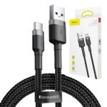 Câble USB-C Baseus Cafule 2A 3m - Noir et Gris