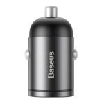 Mini chargeur de voiture Baseus Tiny Star USB-C, QC 4.0+, PD, 30W - Gris