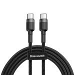 Câble de charge rapide USB Type-C Baseus Cafule PD2.0 60W 2m - Gris et Noir