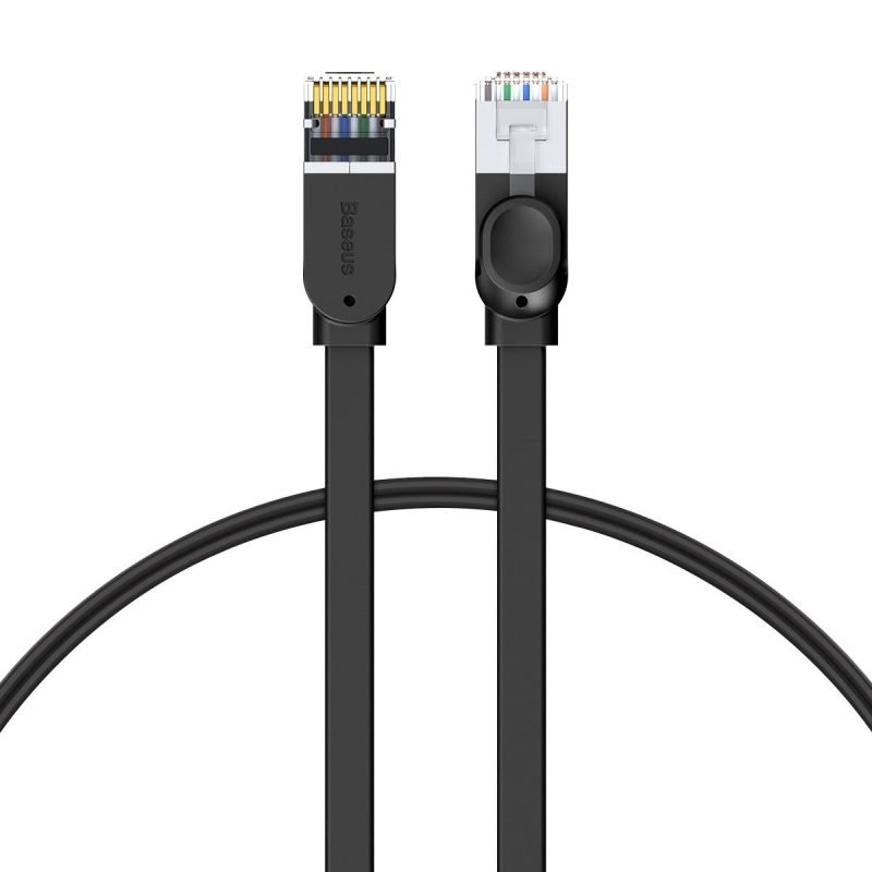 Câble Ethernet RJ45 plat Cat 6 UTP 1m - Baseus - Noir