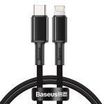 Câble tressé haute densité Baseus Type-C vers Lightning, PD, 20W, 1m - Noir