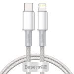 Câble Type-C vers Lightning Haute Densité - Baseus, PD 20W, 1m - Blanc