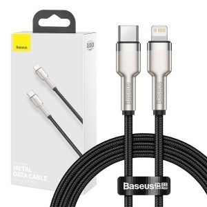 Câble USB-C vers Lightning - Baseus Cafule, PD, 20W, 1m - Noir