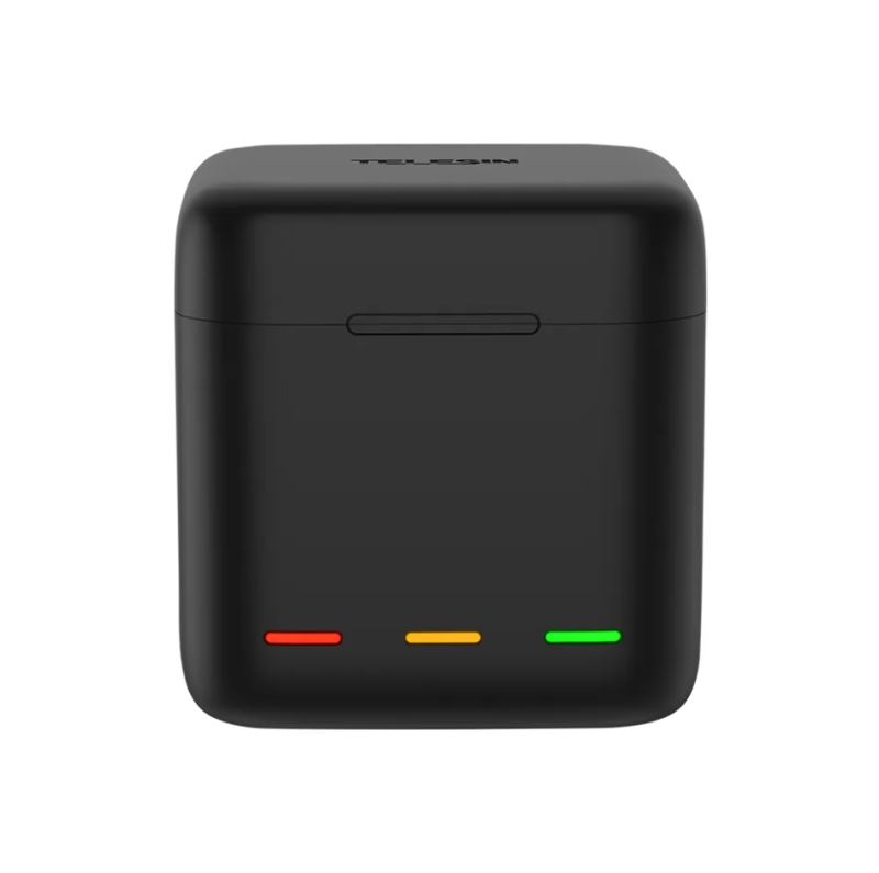 Boîte de chargeur 3 emplacements Telesin pour GoPro Hero 12 / Hero 11 / Hero 10 / Hero 9