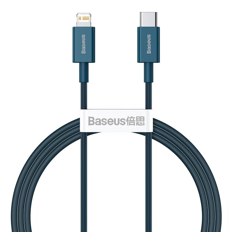 Câble USB-C vers iP Baseus Superior Series, 20W, PD, 1m - Bleu