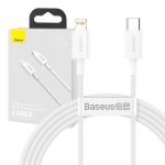 Câble USB-C vers Lightning 20W PD 1,5m - Baseus Superior Series - Blanc