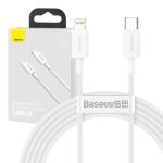 Câble USB-C vers Lightning - Baseus Superior Series - 20W PD - 2m - Blanc