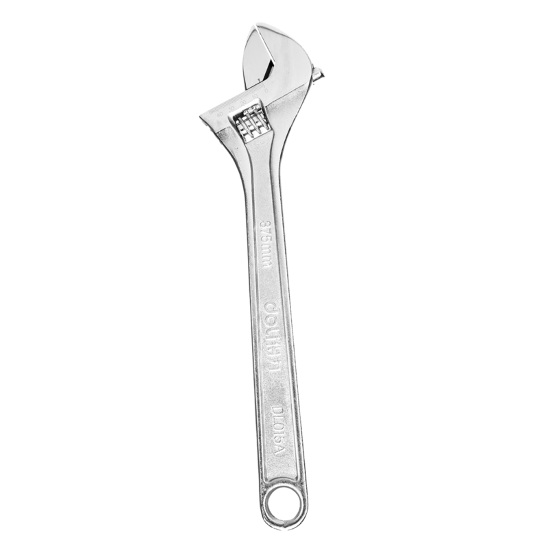 Clé à molette réglable 15" - Deli Tools EDL015A - Argent