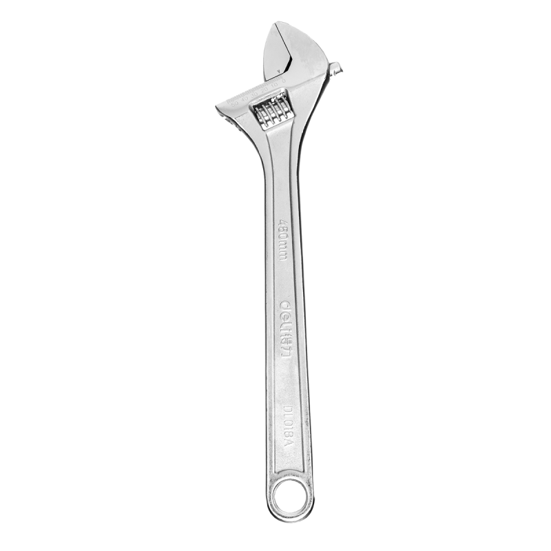 Clé à molette réglable 18" - Deli Tools EDL018A - Argenté