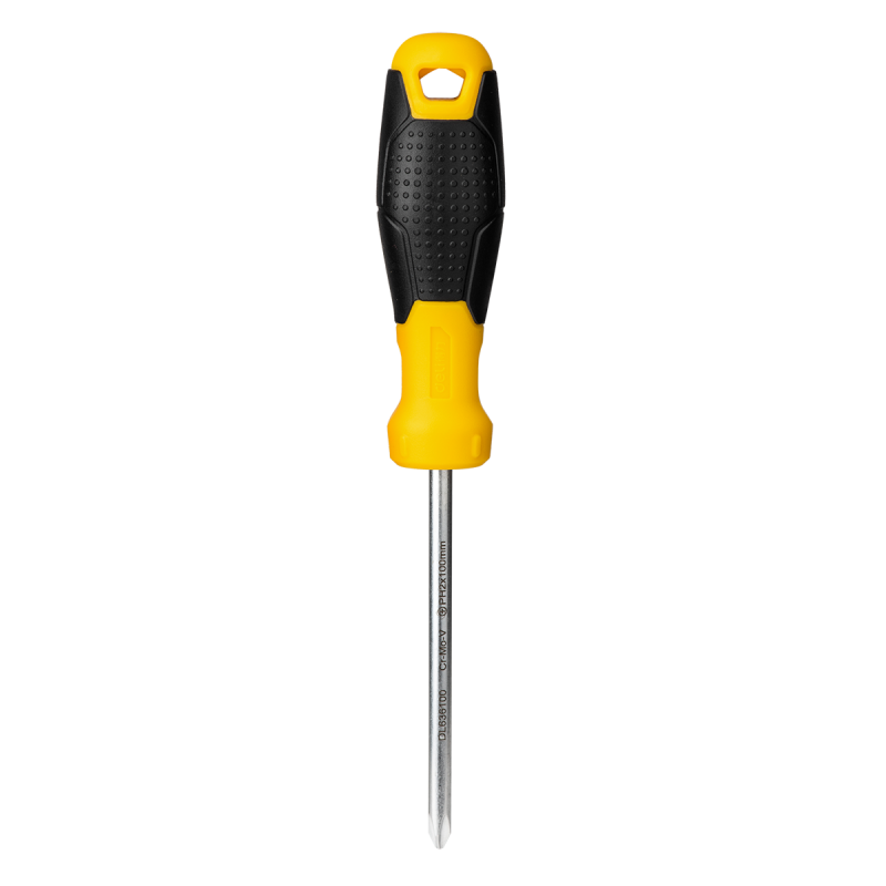 Tournevis cruciforme PH1x100mm - Deli Tools EDL635100 - Jaune
