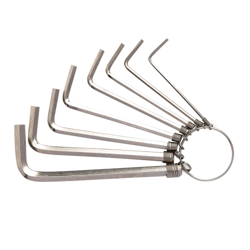 Jeu de clés hexagonales 1.5-6mm - Deli Tools EDL3080 - Argenté