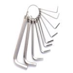 Jeu de clés Allen 1.5-10mm Deli Tools EDL3100 - Argent