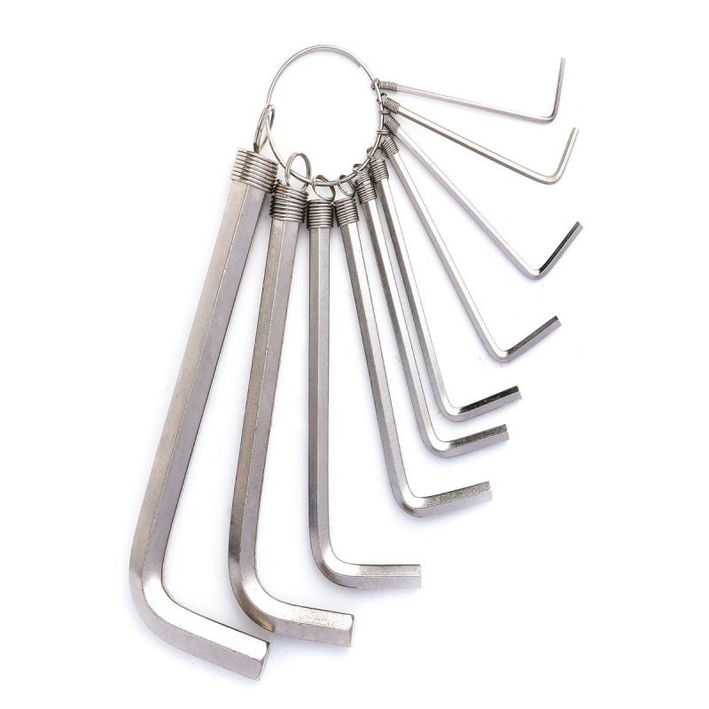 Jeu de clés Allen 1.5-10mm Deli Tools EDL3100 - Argent