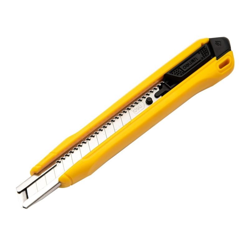 Cutter 9mm SK4 - Deli Tools EDL009B - Jaune