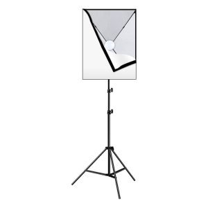 Kit studio Puluz avec softbox 50x70cm, trépied et ampoule LED - PU5070EU