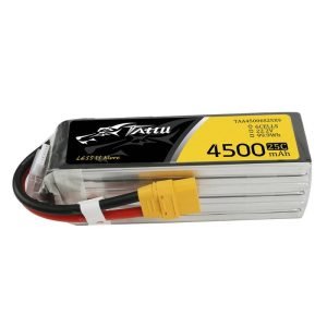 Batterie Tattu 4500mAh 22.2V 25C 6S1P avec connecteur XT90