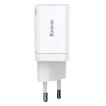 Chargeur rapide Baseus Super Si Pro USB + USB-C 30W - Blanc