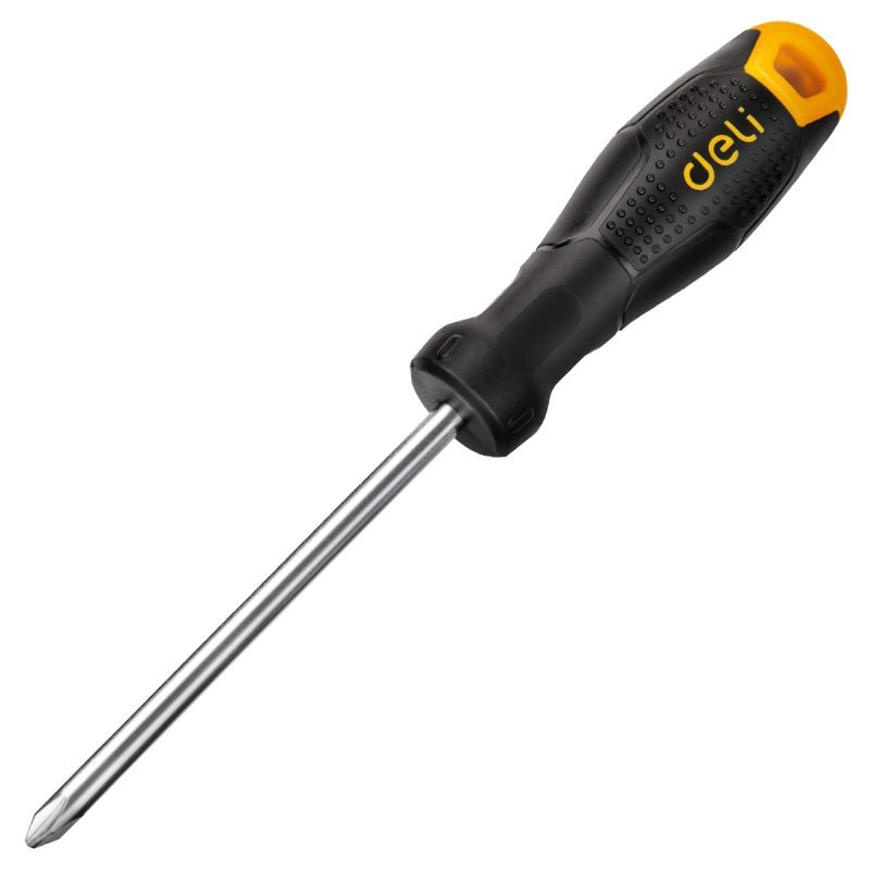 Tournevis Philips PH1x75mm - Deli Tools EDL625075 - Noir