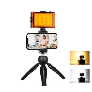 Kit de diffusion en direct Puluz - Trépied, lampe LED et support pour téléphone
