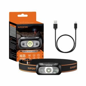 Lampe frontale Superfire HL05-D - 110 lumens - USB