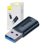 Adaptateur Baseus Ingenuity USB-A vers USB-C OTG - Bleu