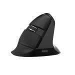 Souris verticale sans fil Delux M618Mini BT+2.4G RGB 4000DPI - Gris Fer