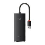 Hub USB 4-en-1 Baseus Lite Series - USB vers 4x USB 3.0, 25cm - Noir