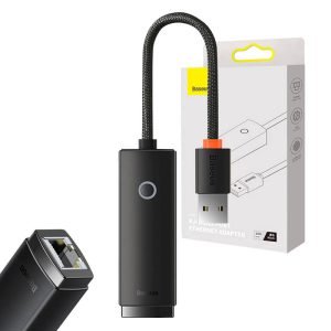 Adaptateur réseau USB vers RJ45 Baseus Lite Series - 100Mbps - Noir