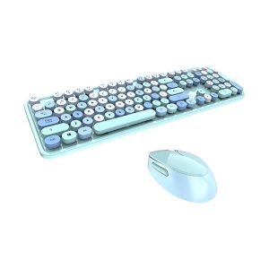 Ensemble clavier et souris sans fil - MOFII Sweet 2.4G - Bleu