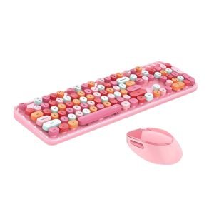 Ensemble clavier et souris sans fil MOFII Sweet 2.4G - Rose