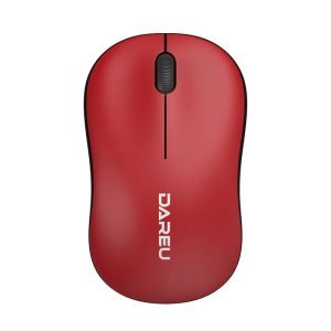 Souris sans fil Dareu LM106 2.4G 1200 DPI - Noir et Rouge
