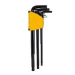 Jeu de clés hexagonales à boule extra-longues - Deli Tools EDL232309H, 1.5-10mm, 9 pièces