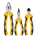Jeu de pinces universelles Deli Tools EDL2008-3, 3 pièces