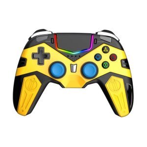 Manette de jeu sans fil iPega PG-P4019A avec pavé tactile PS4 - Jaune