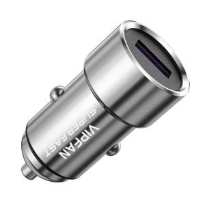 Chargeur de voiture Vipfan C07 - USB 5A - Argenté