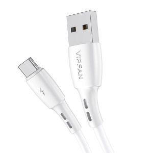 Câble USB vers USB-C Vipfan Racing X05, 3A, 3m - Blanc