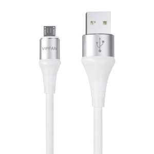 Câble USB vers Micro USB Vipfan Colorful X09, 3A, 1.2m - Blanc