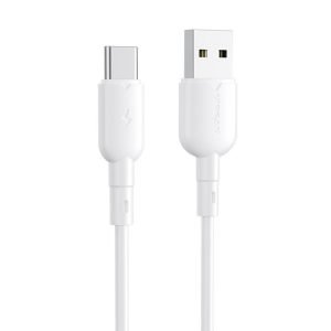 Câble USB vers USB-C Vipfan Colorful X11, 3A, 1m - Blanc