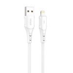 Câble USB vers Lightning Vipfan Colorful X12, 3A, 1m - Blanc