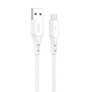 Câble USB vers Micro USB Vipfan Colorful X12, 3A, 1m - Blanc