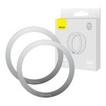 Anneau magnétique Baseus Halo pour téléphones, MagSafe - Argent